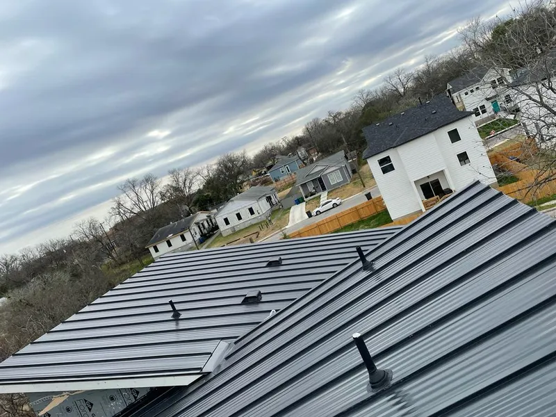 Standing seam metal roof panels with vents for Skylight Repair in El Centro